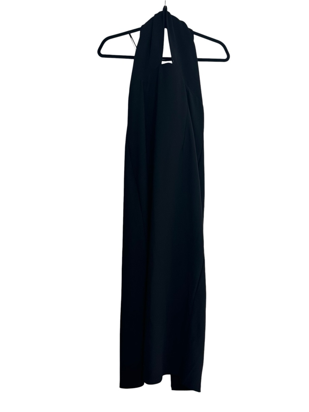 NEW Elliatt Halter Neck Stretch Crepe Midi Dress, Black, XL